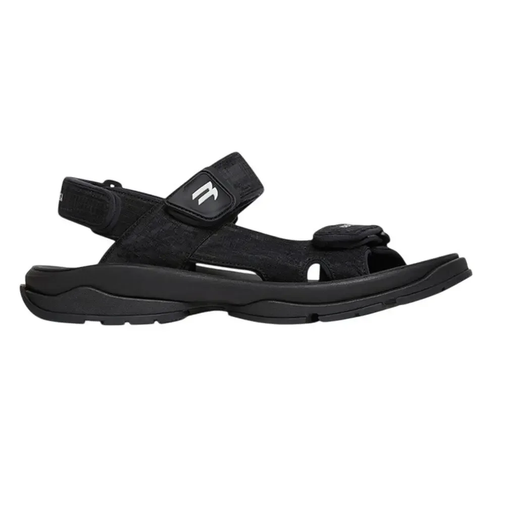 Balenciaga Sleek Black Tourist Sandal Size IT 46/ US 12.5-13 NWT